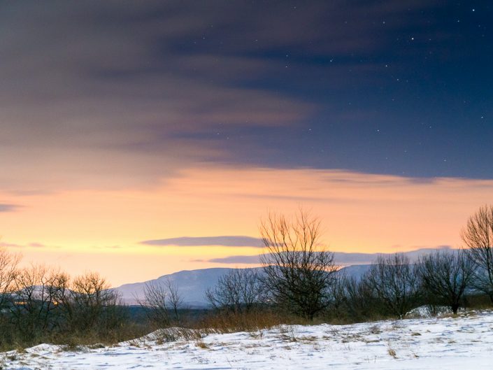 Clear Night | Winter Night With Stars | Upstate NY landscape photography | Nature Photography | Photographer Dave Butterworth | EyeWasHere | Eye Was Here Photography