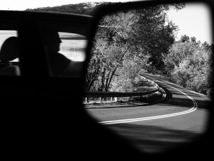Drivers Side Mirror | Black and White Photo by Dave Butterworth | EyeWasHere Paint it Black | Eye Was Here Photography
