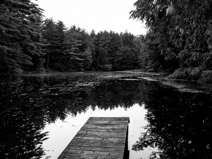 Empty Dock | Lake George Black and White Photography by Dave Butterworth | EyeWasHere Paint it Black | Eye Was Here Photography
