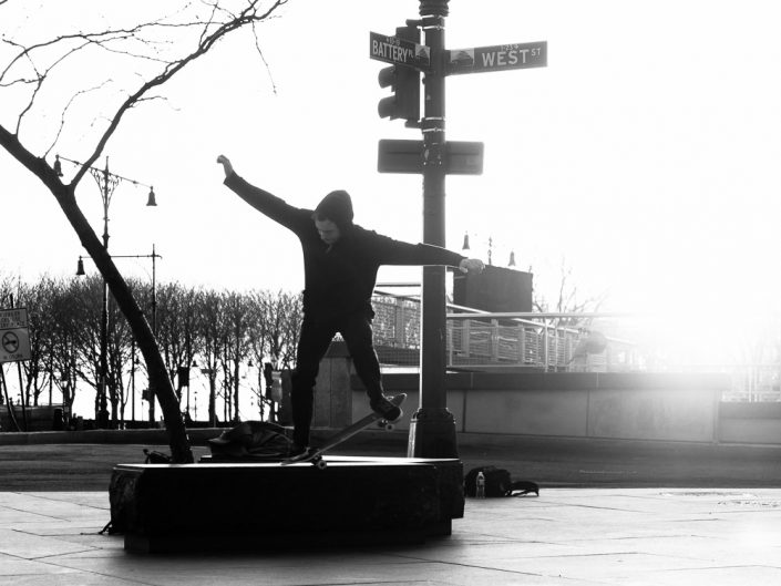 Nose Grind | New York Skateboarding Photography | New York City Black & White Skateboarding | Photographer Dave Butterworth | EyeWasHere Photography | Eye Was Here