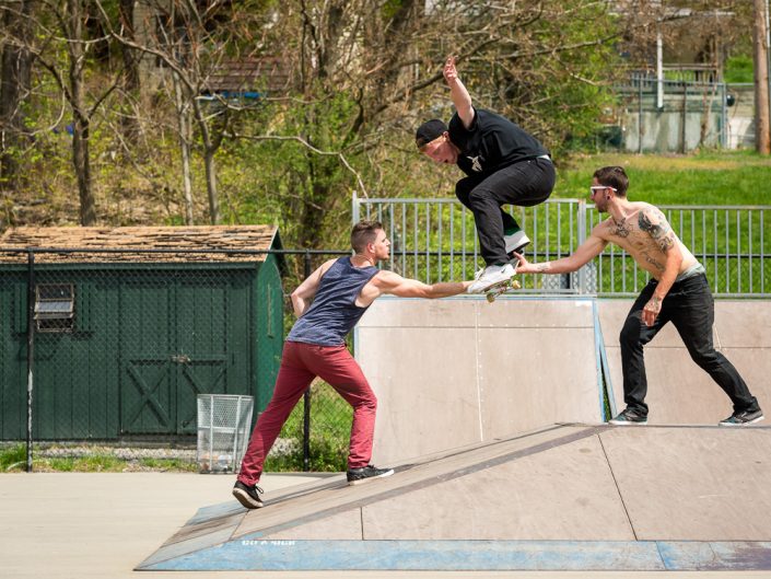 Paul Santiago, Doug Proto, Tyler Spano | New York Skateboarding Photography | Skateboarding At the Poughkeepsie Skatepark | Photographer Dave Butterworth | EyeWasHere Photography | Eye Was Here