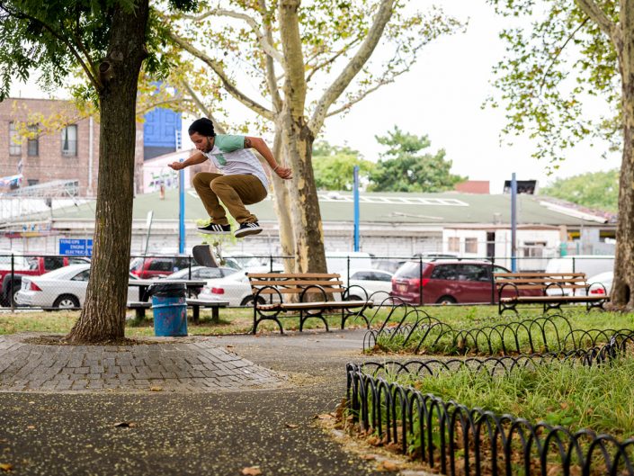 Paul Santiago Kickflip | New York Skateboarding Photography | Brooklyn New York Skateboarder | NYC | Photographer Dave Butterworth | EyeWasHere Photography | Eye Was Here