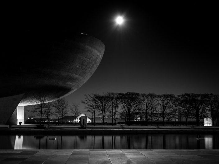 The Egg | State Plaza Albany NY Black & White Photography by Dave Butterworth | EyeWasHere Paint it Black | Eye Was Here Photography
