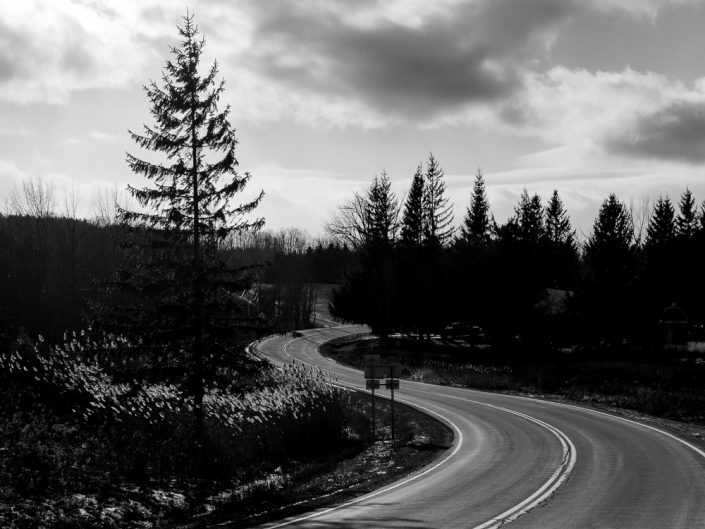 Twists & Turns | Upstate New York Black & White Landscape Photography by Dave Butterworth | EyeWasHere Paint it Black | Eye Was Here Photography