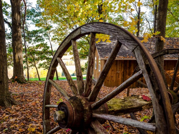 Vintage Wheel | Hillsdale NY Fall Landscape | Upstate NY landscape photography | Nature Photography | Photographer Dave Butterworth | EyeWasHere | Eye Was Here Photography