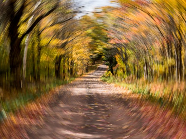 Fall Drive | Motion Blur Photography | Zoom Effect | Camera Movement | Albany NY Photographer Dave Butterworth | EyeWasHere Photography | Eye Was Here