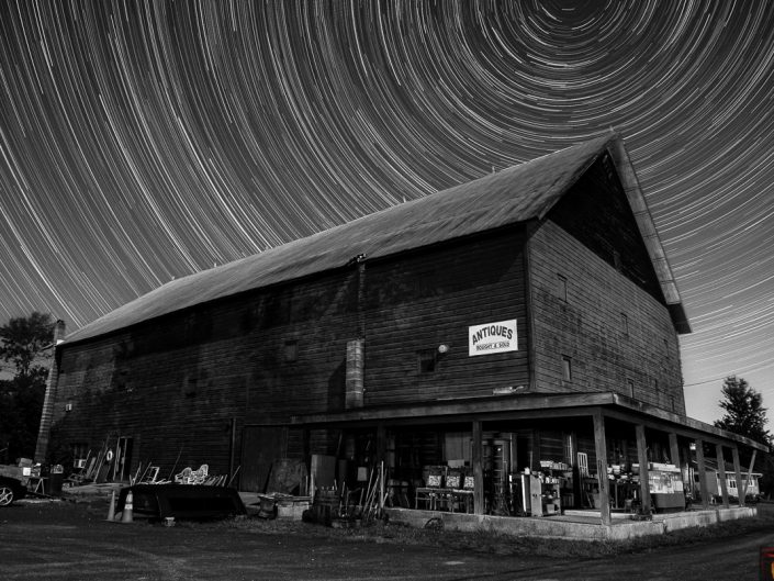 Antiques | Upstate New York Star Trails Photography | Night Photography | Albany NY | Hudson Valley | Architectural Photography | New York Photographer Dave Butterworth | EyeWasHere | Eye Was Here Photography