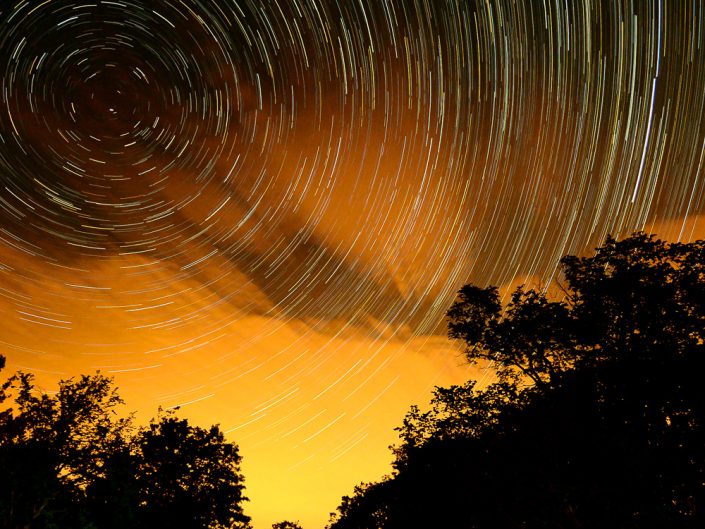 Forest Fire | Upstate New York Star Trails Photography | Night Photography | Albany NY | Hudson Valley | Thacher Park | Landscape | New York Photographer Dave Butterworth | EyeWasHere | Eye Was Here Photography