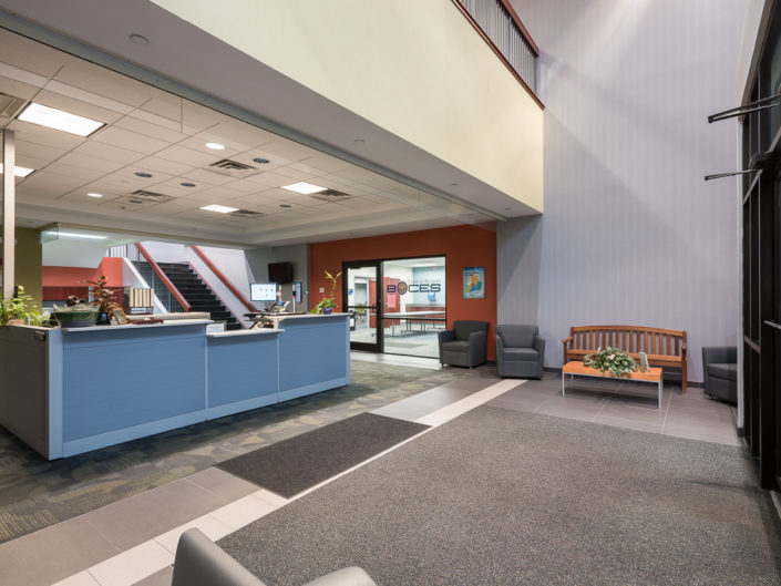 Albany NY Boces Entrance and Waiting Area | Upstate NY Commercial Interior Photography | Albany NY Architectural Photographer Dave Butterworth | Real Estate | EyeWasHere | Eye Was Here Photography